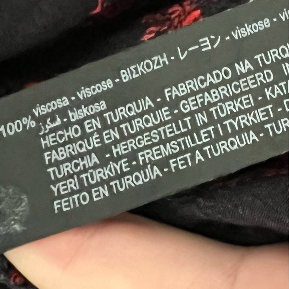 Zara Size M Black Ruffled Mini Dress (i108) - Picture 3 of 11